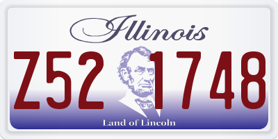 IL license plate Z521748