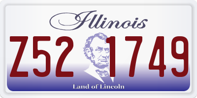 IL license plate Z521749