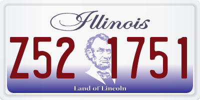 IL license plate Z521751
