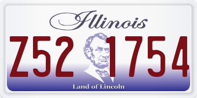 IL license plate Z521754