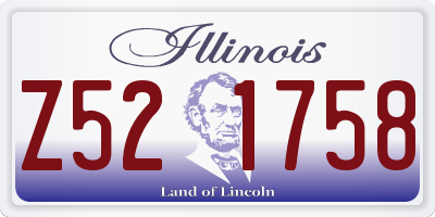 IL license plate Z521758