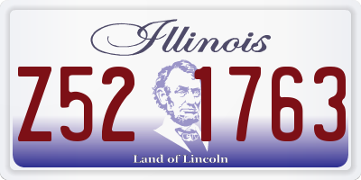 IL license plate Z521763