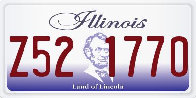 IL license plate Z521770