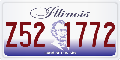 IL license plate Z521772