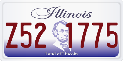 IL license plate Z521775