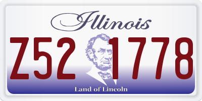 IL license plate Z521778