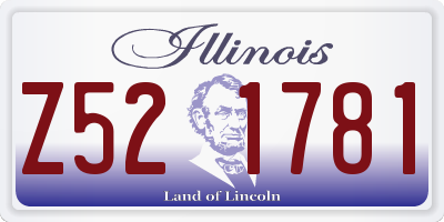 IL license plate Z521781