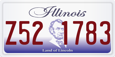 IL license plate Z521783