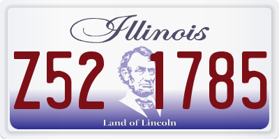 IL license plate Z521785