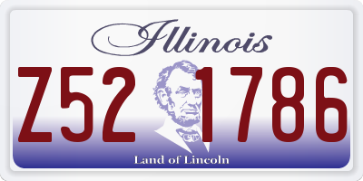 IL license plate Z521786