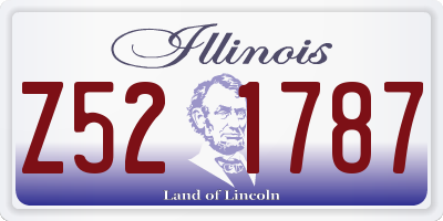 IL license plate Z521787