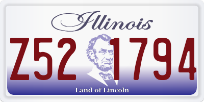 IL license plate Z521794