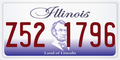 IL license plate Z521796