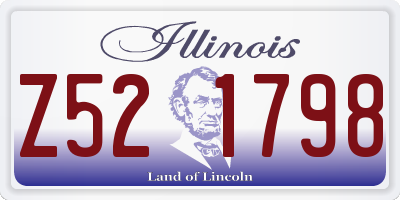IL license plate Z521798
