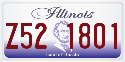 IL license plate Z521801