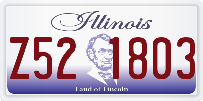 IL license plate Z521803