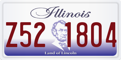 IL license plate Z521804