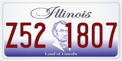 IL license plate Z521807