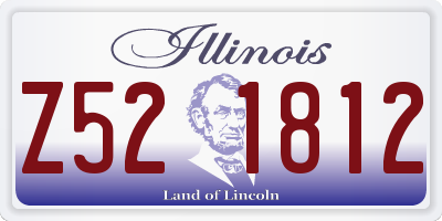 IL license plate Z521812