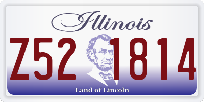 IL license plate Z521814