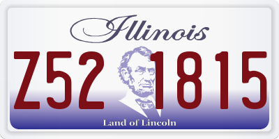 IL license plate Z521815