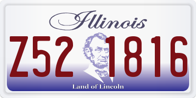 IL license plate Z521816