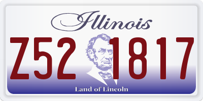 IL license plate Z521817