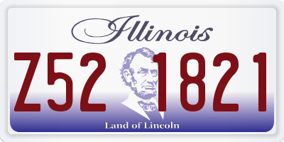 IL license plate Z521821