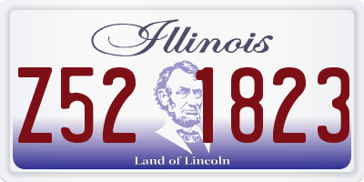 IL license plate Z521823