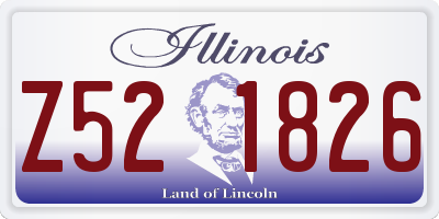 IL license plate Z521826