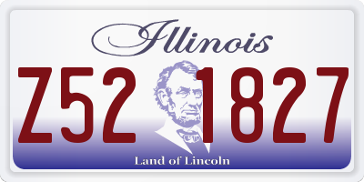 IL license plate Z521827