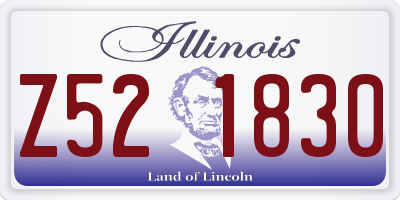 IL license plate Z521830