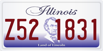 IL license plate Z521831