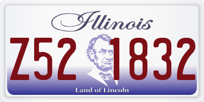 IL license plate Z521832