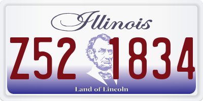 IL license plate Z521834