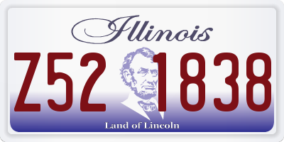 IL license plate Z521838