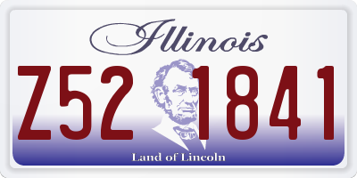 IL license plate Z521841