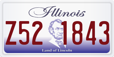 IL license plate Z521843
