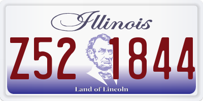 IL license plate Z521844