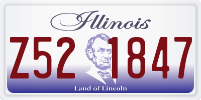 IL license plate Z521847