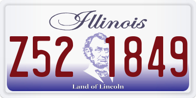 IL license plate Z521849