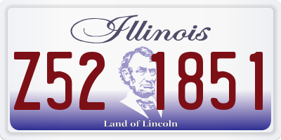 IL license plate Z521851