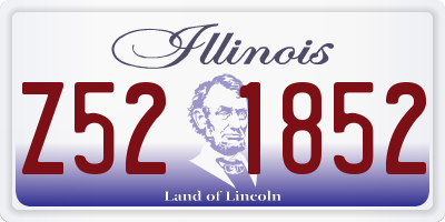 IL license plate Z521852