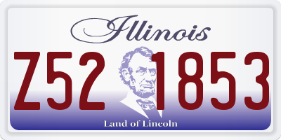 IL license plate Z521853