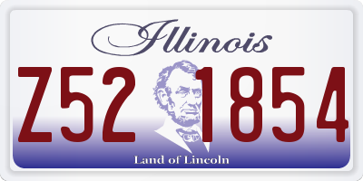 IL license plate Z521854