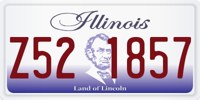 IL license plate Z521857