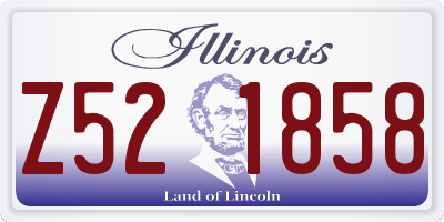IL license plate Z521858