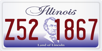 IL license plate Z521867