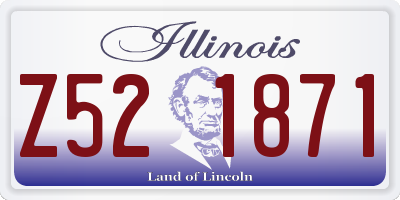 IL license plate Z521871
