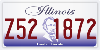 IL license plate Z521872